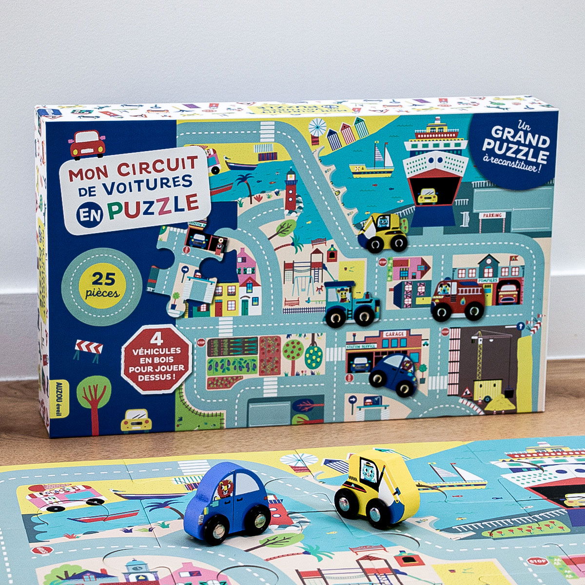 Circuit De Voitures En Puzzle Les Petits Raffineurs