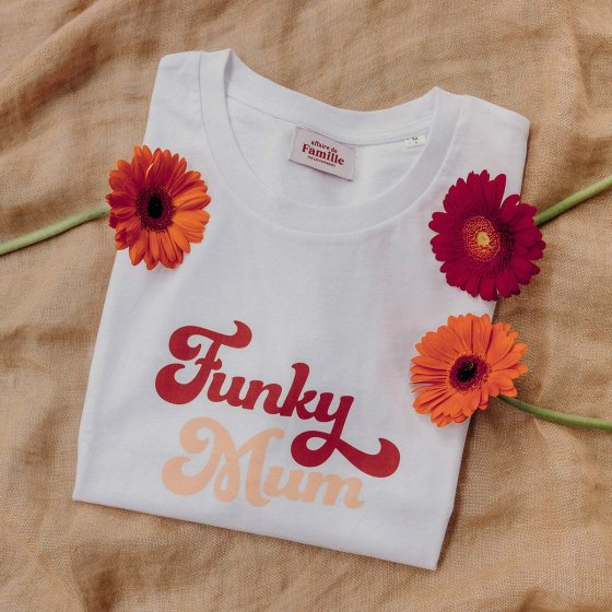 Affaire de famille - T-shirt Funky Mum - Blanc
